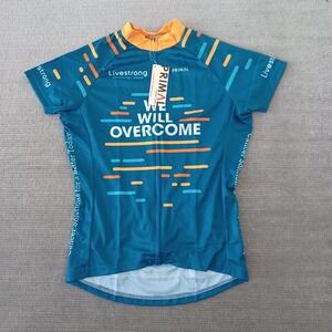 Primal Team Livestrong 2020 Cycling Jersey Womens S Teal Raglan Sleeve Full Zip